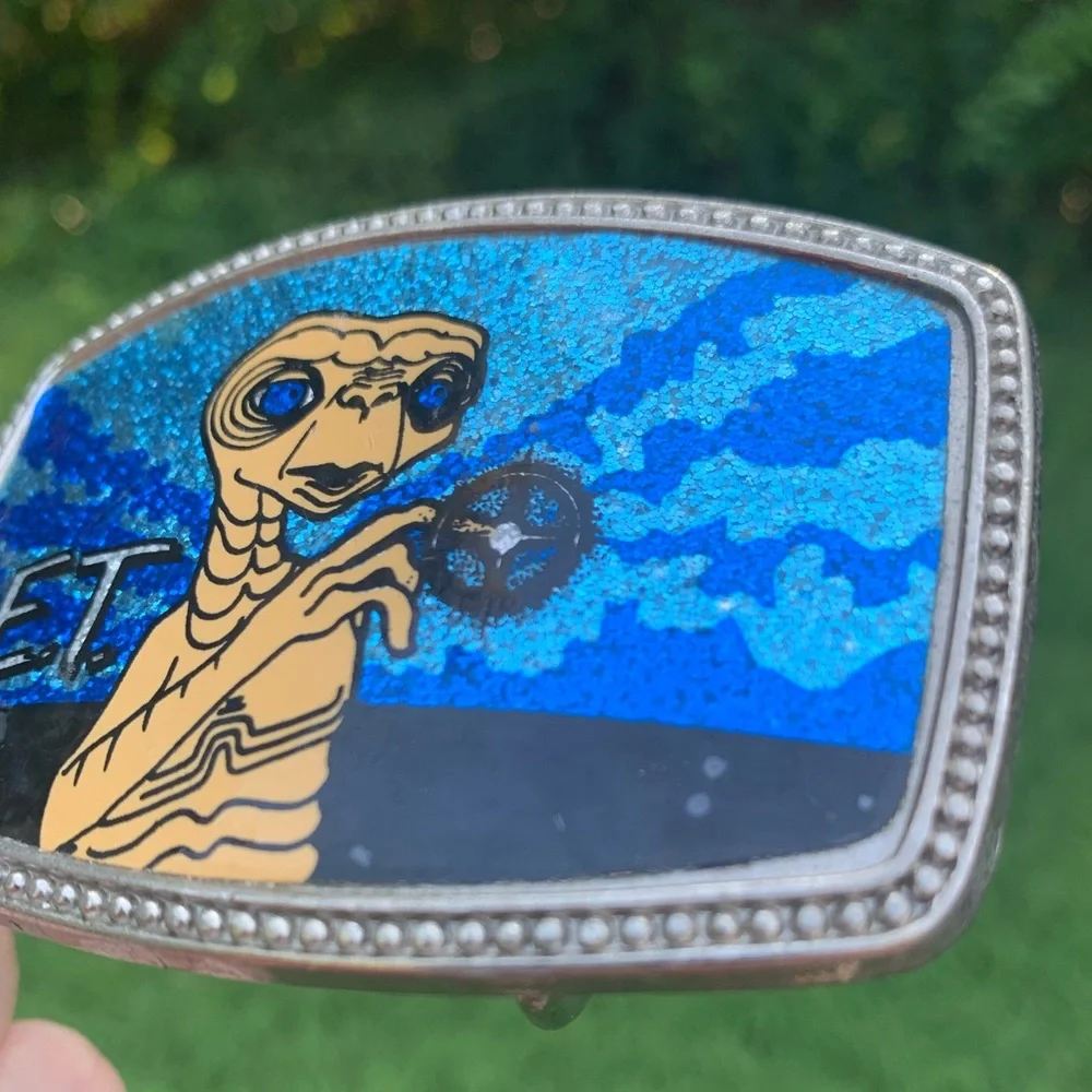 Vintage Decal ET Belt Buckle - Picture 10 of 11